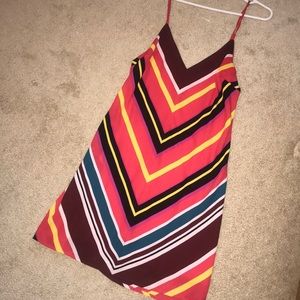 Tank drop multi color dress from Express